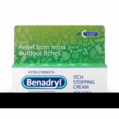 Benadryl, Itch Relief Benadryl  2% - 0.1% Strength Cream 1 oz. Tube, Count of 24 Benadryl