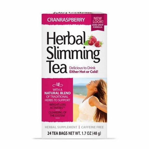 21st Century, Herbal Slimming Tea, Cranraspberry 24 Bags 21st Century