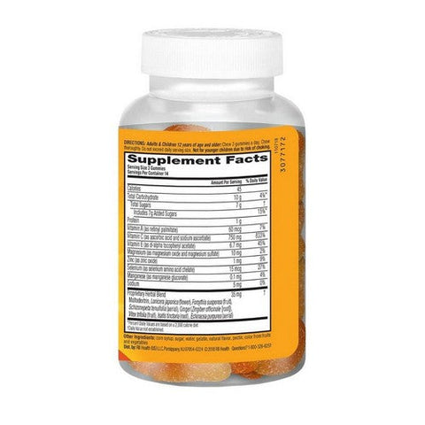 Airborne, Immune Support With Vitamin C And Zinc Zesty Orange, 42 Gummies Airborne