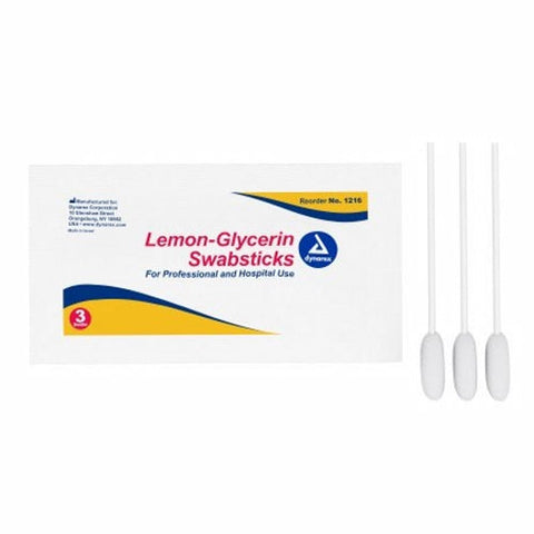 Dynarex, Oral Swabstick Lemon Glycerin, Box Of 25 Dynarex