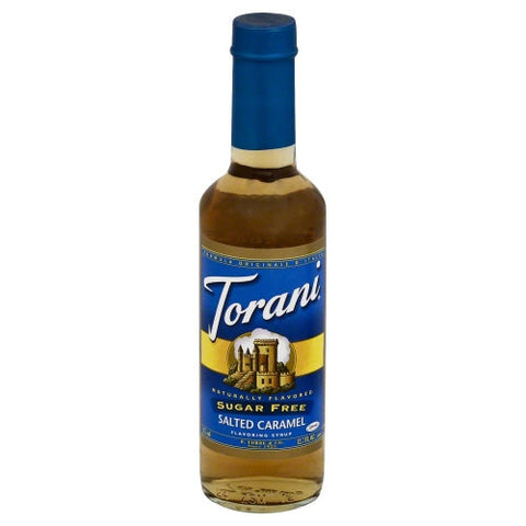 Torani, Sugar Free Salted Caramel Flavoring Syrup, 12.7 Oz(Case Of 4) Torani
