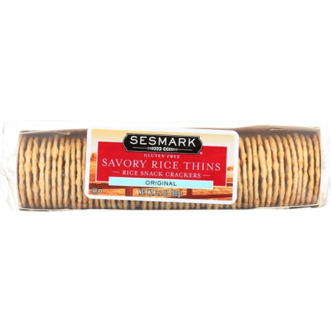 Sesmark, Cracker Thin Savory, 3.2 Oz(Case Of 12) Sesmark