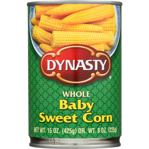 Dynasty, Whole Baby Sweet Corn, 15 Oz(Case Of 12) Dynasty