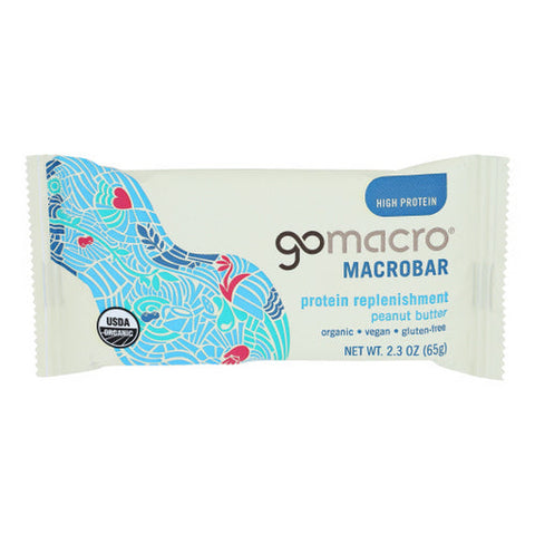 Gomacro, Peanut Butter Bar, Case of 12 X 2.3 Oz Gomacro