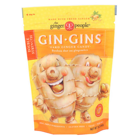 Ginger People, Gin Gins Hard Candy Double Strength, 3 Oz Ginger People