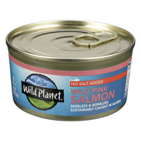 Wild Planet, Wild Alaskan Pink Salmon, 6 Oz(Case Of 12) Wild Planet