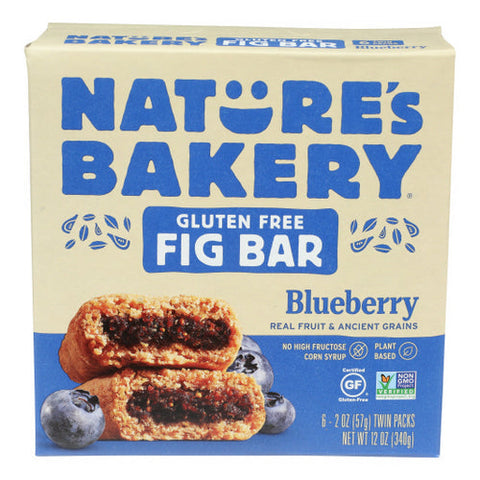 Natures Bakery, Bar Fig Gf Blueberry 6Ct, 12 Oz(Case Of 6) Natures Bakery
