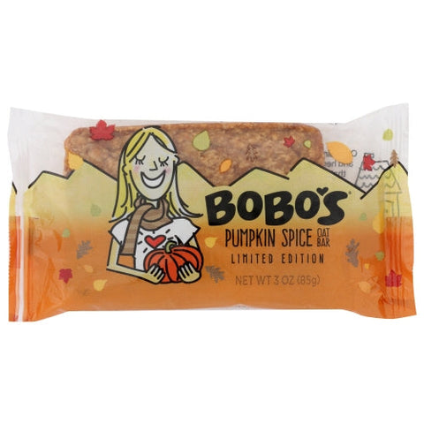 Bobo's Oat Bars, Bar Oats Pumpkin, 3 Oz(Case Of 12) Bobo's Oat Bars