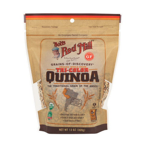 Bobs Red Mill, Organic Whole Grain Tri Color Quinoa, 13 Oz(Case Of 5) Bobs Red Mill