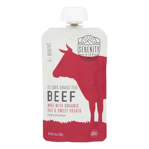 Serenity Kids, Pouch Beef Kale Sweet Potato, 3.5 Oz(Case Of 6) Serenity Kids