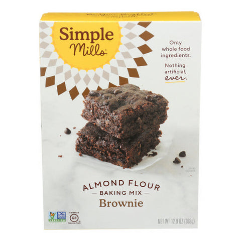 Simple Mills, Brownie Mix Almond Flour, 12.9 Oz(Case Of 6) Simple Mills
