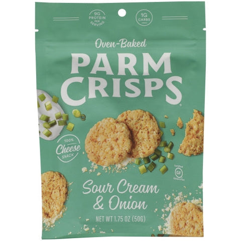 Parm Crisps, Crisp Parm Sr Crm Onion, 1.75 Oz(Case Of 12) Parm Crisps