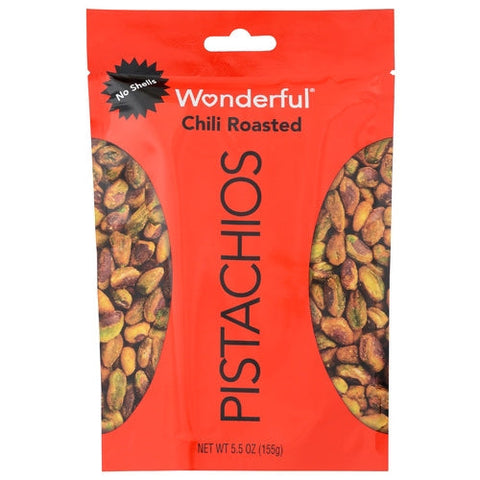 Wonderful Pistachios, Pistachio No Shl Chili Rs, 5.5 Oz(Case Of 10) Wonderful Pistachios