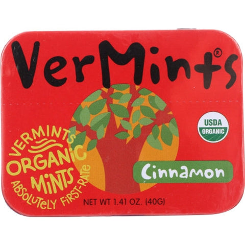Vermints, Candy Cinnamon Org, 1.41 Oz(Case Of 6) Vermints