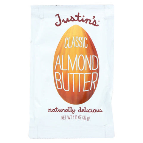Justin's, Squeeze Pack  Almond Butter  Classic, Case of 10 X 1.15 Oz Justin's