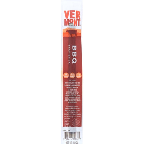 Vermont Smoke, Beef Realstick Bbq Abf, 1 Oz(Case Of 24) Vermont Smoke