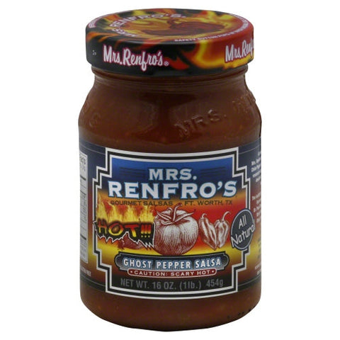 Mrs Renfro, Salsa Ghost Pppr, 16 Oz(Case Of 6) Mrs Renfro
