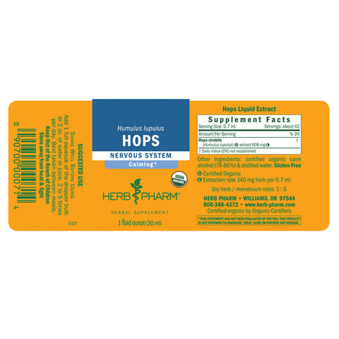 Herb Pharm, Hops Extract, 1 Oz Herb Pharm