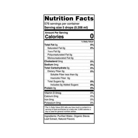 Sweetleaf Stevia, Sweet Drops SteviaClear Liquid Sweetener, ORIGINAL , 4 OZ Sweetleaf Stevia