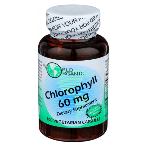 World Organics, Chlorophyll, 60 MG, 100 Caps World Organics