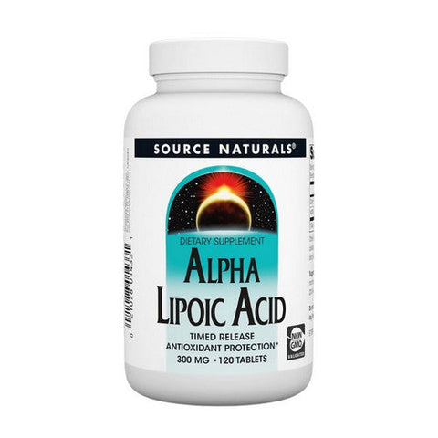 Source Naturals, Alpha Lipoic Acid, 300 MG, Timed Release 120 Tabs Source Naturals