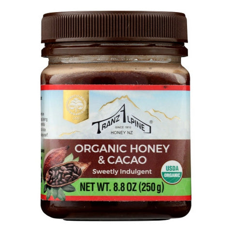 Tranzalpine, Organic Honey with Cacao, 8.8 Oz Tranzalpine