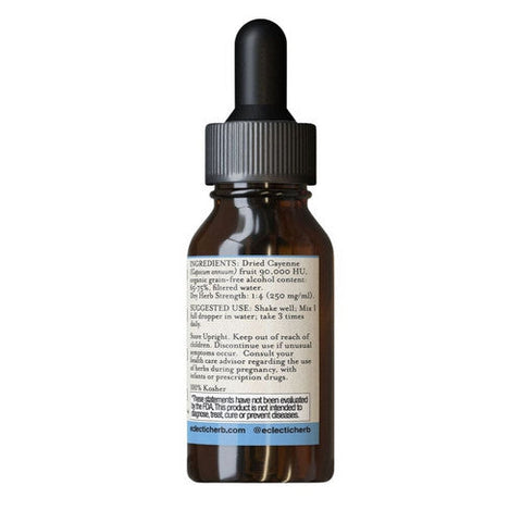 Eclectic Herb, Cayenne, 1 Oz with Alcohol Eclectic Herb