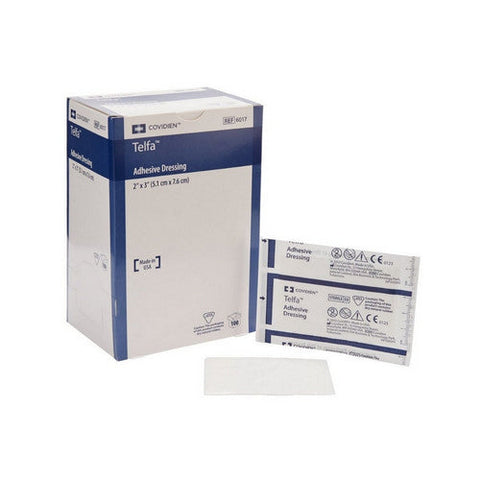 Cardinal, Telfa White Adhesive Dressing 2 x 3 Inch, Box Of 100 Cardinal