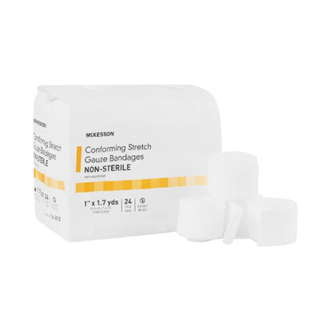 McKesson, NonSterile Conforming Bandage 1 Inch x 1-7/10 Yard, 1 Roll McKesson
