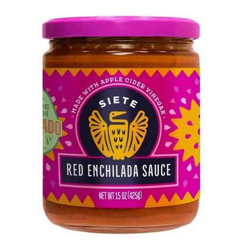 Siete, Red Enchilada Sauce, 15 Oz (Case Of 6) Siete