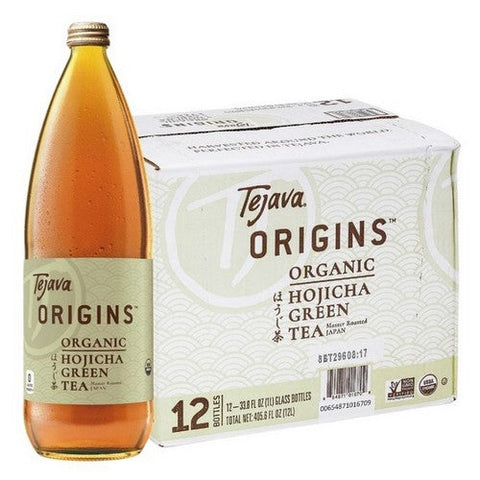 Tejava, Organic Hojicha Green Tea, 33.8 Oz(Case Of 12) Tejava