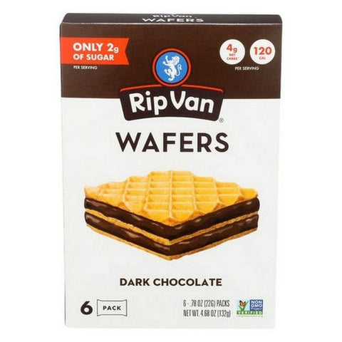 Rip Van, Dark Chocolate Wafer Cookie, 4.68 Oz(Case Of 6) Rip Van