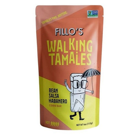 Fillos, Walking Tamales Bean Salsa Habanero, 4 Oz(Case Of 7) Fillos