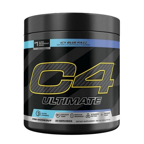 Cellucor, C4 Ultimate Pre Workout Blue Raspberry, 20 Servings (320 G) Cellucor