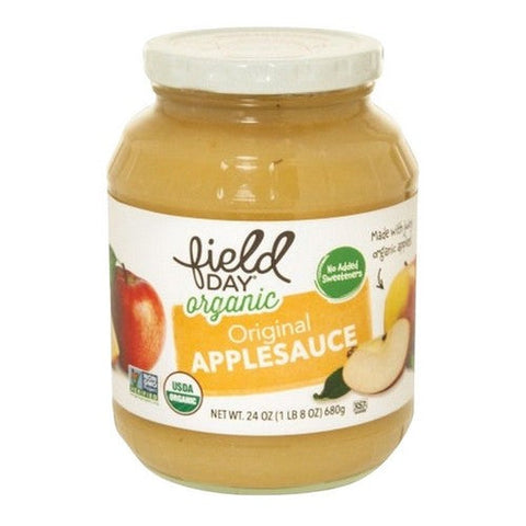 Field Day, Organic Original Apple Sauce, 24 Oz (Case Of 12) Field Day