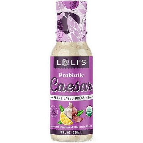 Loli's Foods, Organic Plant Based Dressing Caesar, 8 Oz (Case Of 6) Loli's Foods