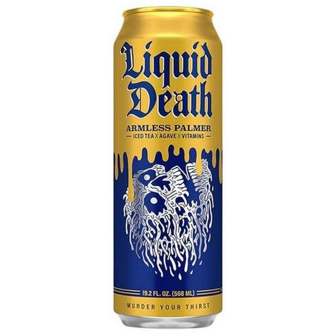 Liquid Death, Armless Palmer Iced Tea, 19.2 Oz (Case Of 12) Liquid Death