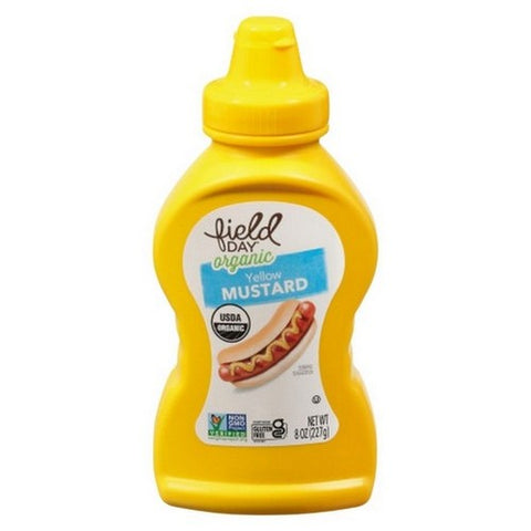 Field Day, Organic Yellow Mustard, 8 Oz(Case Of 12) Field Day
