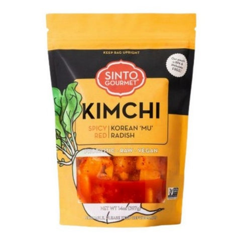 Sinto Gourmet, Kimchi Spicy Red Korean Mu Radish, 14 Oz (Case Of 6) Sinto Gourmet