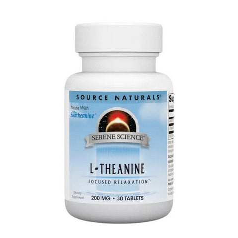 Source Naturals, L-Theanine, 200 mg, 30 Tabs Source Naturals