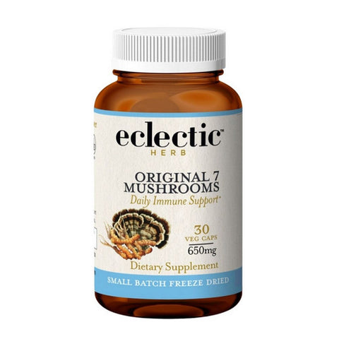 Eclectic Herb, Original 7 Mushrooms, 30 Caps Eclectic Herb