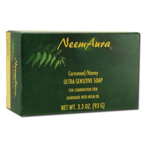 Neemaura, Ultra-Sensitive Soap, Cornmeal/Honey (Combo Skin) 1 Bar Neemaura