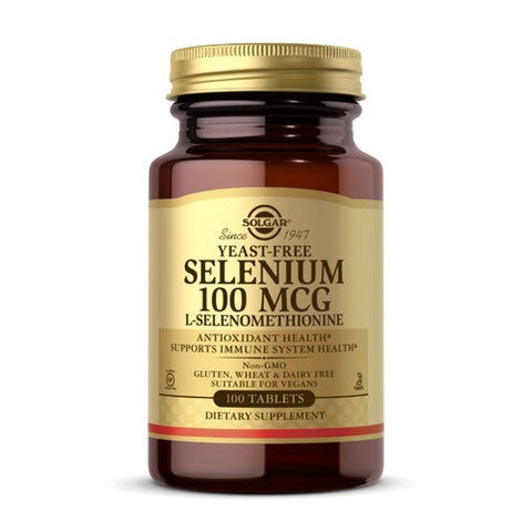 Solgar, Yeast-Free Selenium, 100 mcg, 100 Tabs Solgar