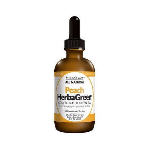 Herbasway, Herbagreen Tea Peach, Peach, 2 oz Herbasway