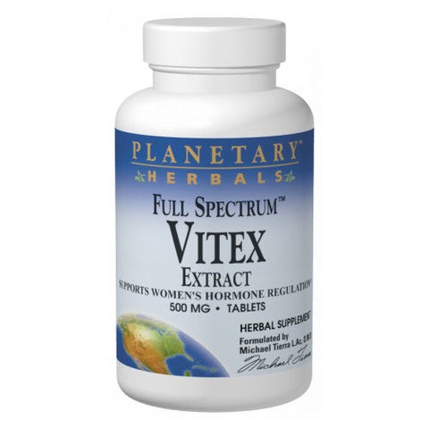 Planetary Herbals, Full Spectrum Vitex Extract, 60 Tabs Planetary Herbals