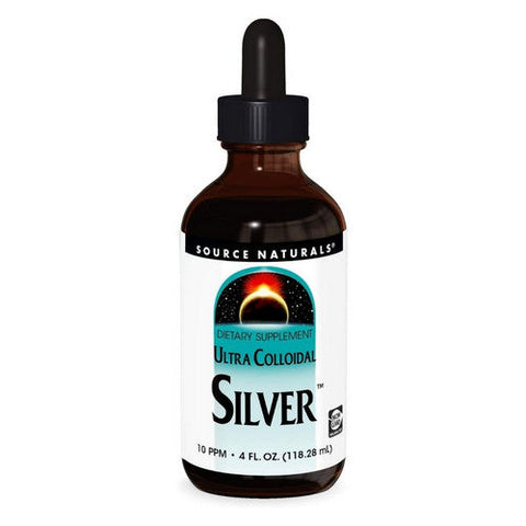 Source Naturals, Ultra Colloidal Silver Liquid, 10 ppm, 4 Fl Oz Source Naturals