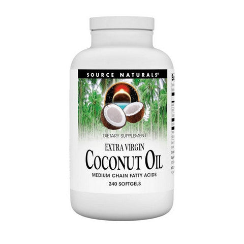 Source Naturals, Extra Virgin Coconut Oil, 240softgels Source Naturals