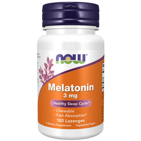 Now Foods, Melatonin, 3 mg, 180 Lozenges Now Foods