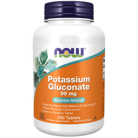 Now Foods, Potassium Gluconate, 99 mg, 250 Tabs Now Foods