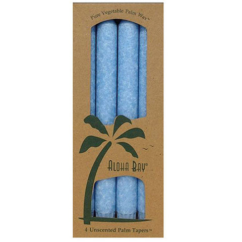 Aloha Bay, Palm Candle Tapers Light Blue, Light Blue, 4 Pack Aloha Bay